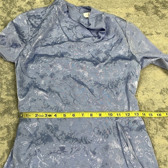 NWT Jonathan Simkhai Vivian Jacquard Mini Dress Long Sleeve Fringe Periwinkle 2 - Picture 11 of 13